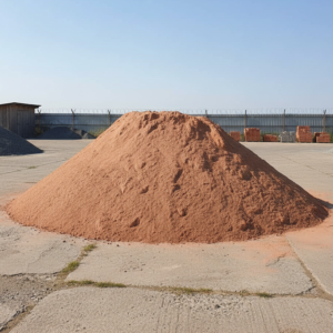 Areia industrial rosa lavada